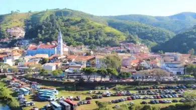 Vista geral da cidade de Paraibuna,