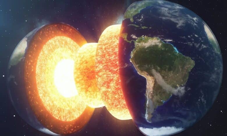 Núcleo da Terra Desacelerando